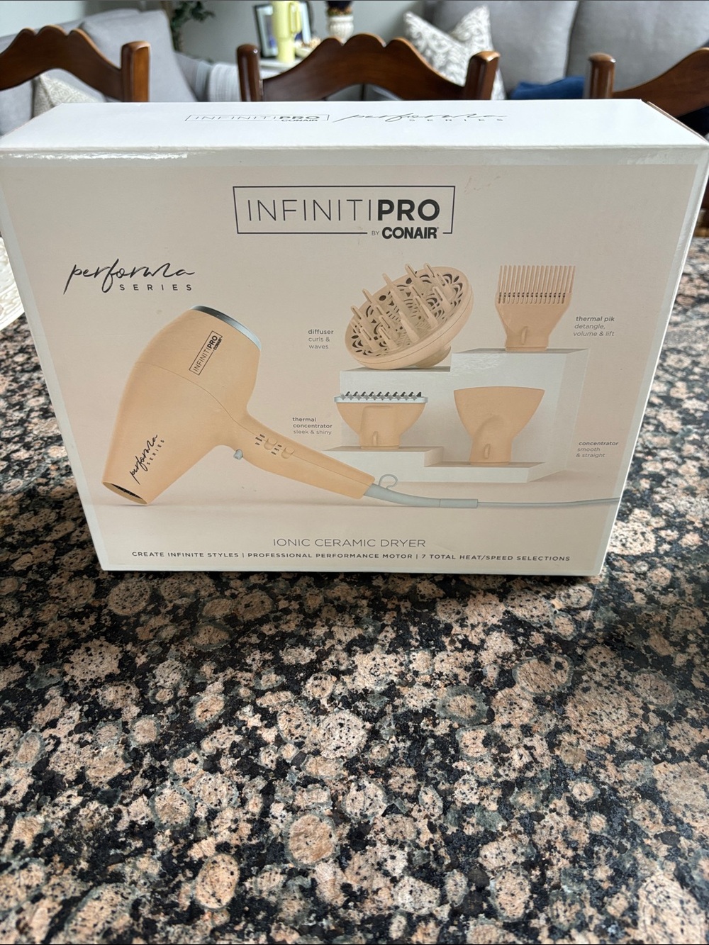 INFINITIPRO Performa Series Ionic Ceramic Dryer — Beige